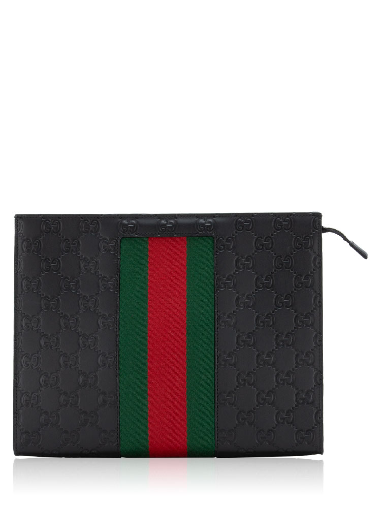 Guccissima Web Cosmetic Pouch Black
