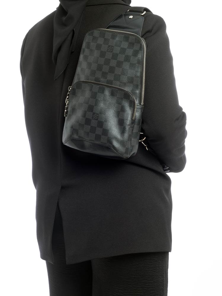 Damier Graphite Avenue Sling Backpack