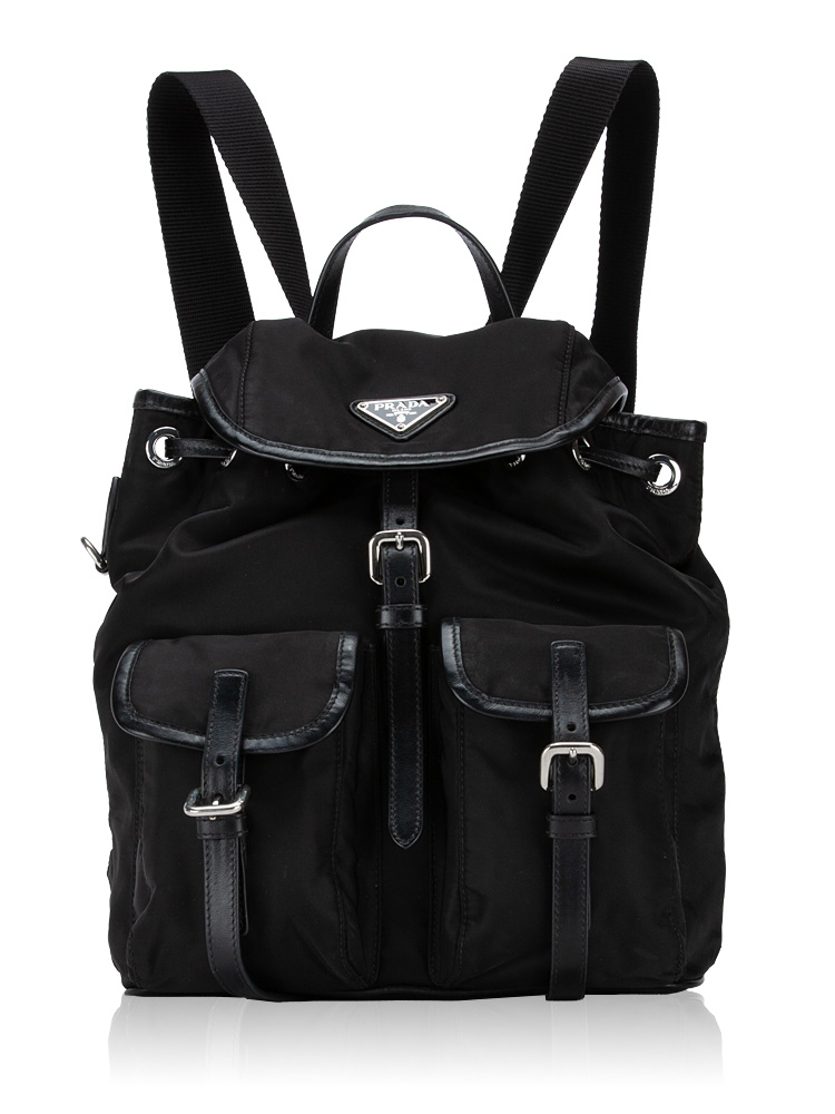 Tessuto Soft Calf Backpack Nero