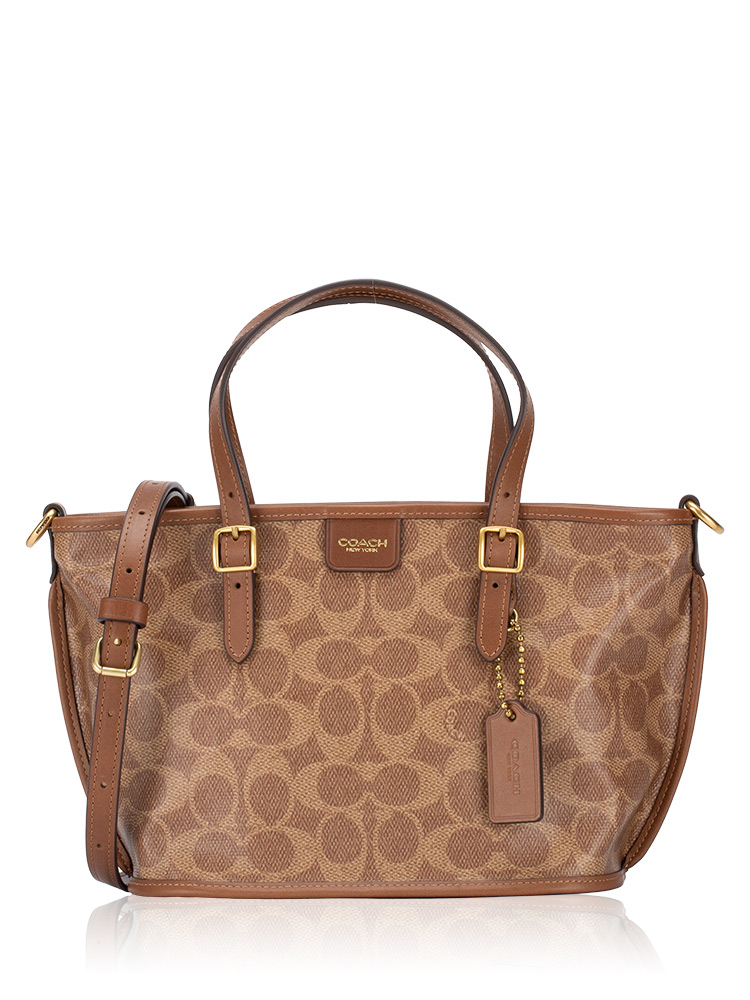 CCD94 Signature Taxi 21 Tote Tan Sable