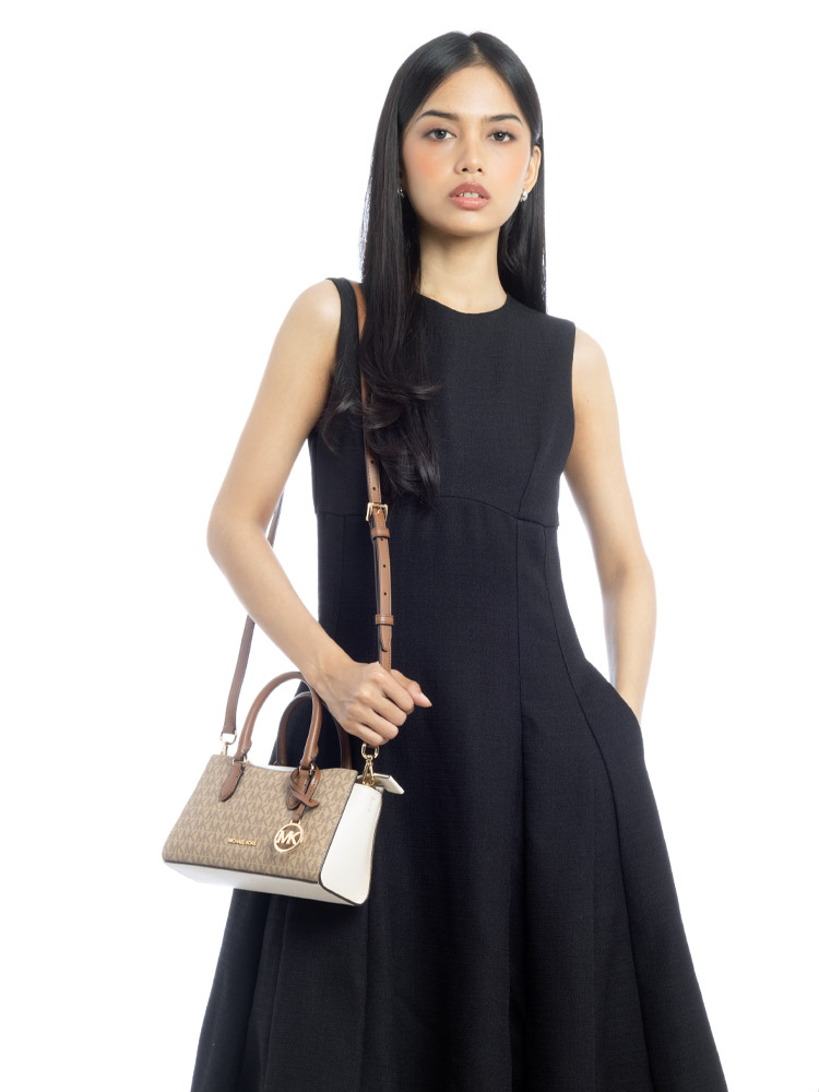 Signature Arden Colorblock Small Messenger Camel Multi