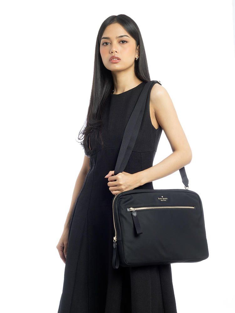 Chelsea Laptop Sleeve With Strap Black