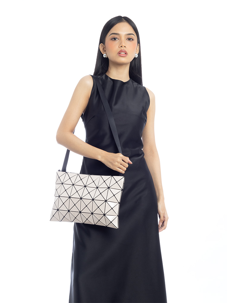 Bao Bao Lucent Shoulder Bag Beige