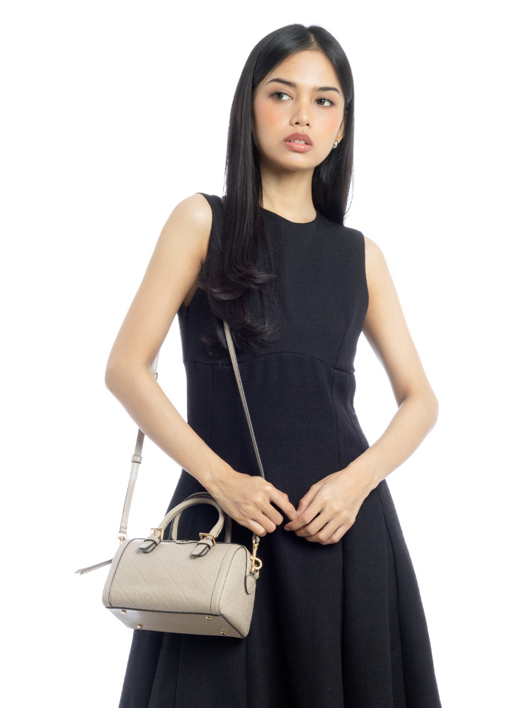 T Monogram Petite Barrel Bag Fresh Clay