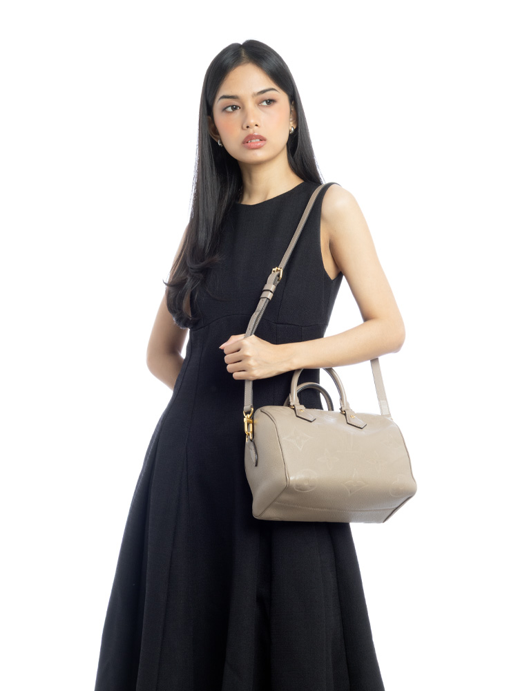 Monogram Empreinte Giant Speedy 25 Bandouliere Tourterelle