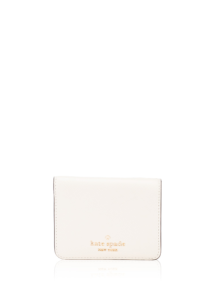 Madison Leather Small Bifold Wallet Meringue