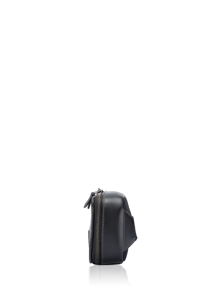 Men CN405 Wyatt Plaid Print Belt Bag Black Multi 