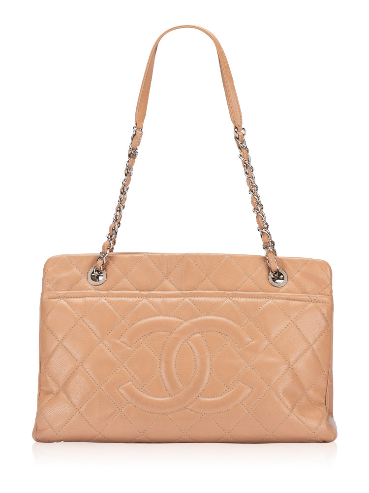 Soft Caviar Timeless CC Large Shopper Beige