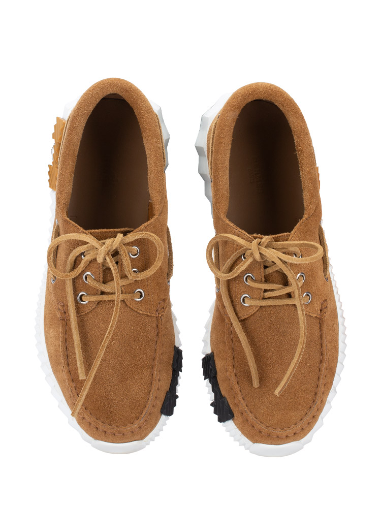 Suede Goatskin Ketch Sneaker Brun Fume Sz 40
