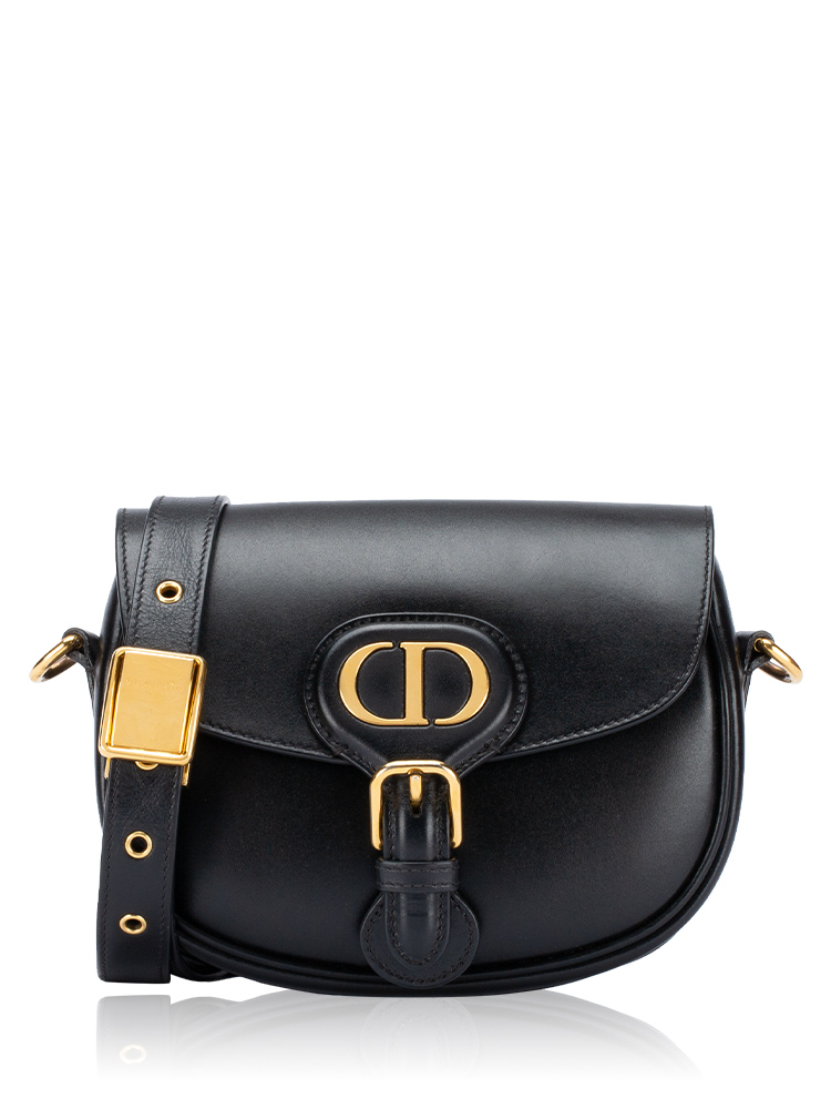 Box Calfskin Bobby Small Shoulder Bag Black