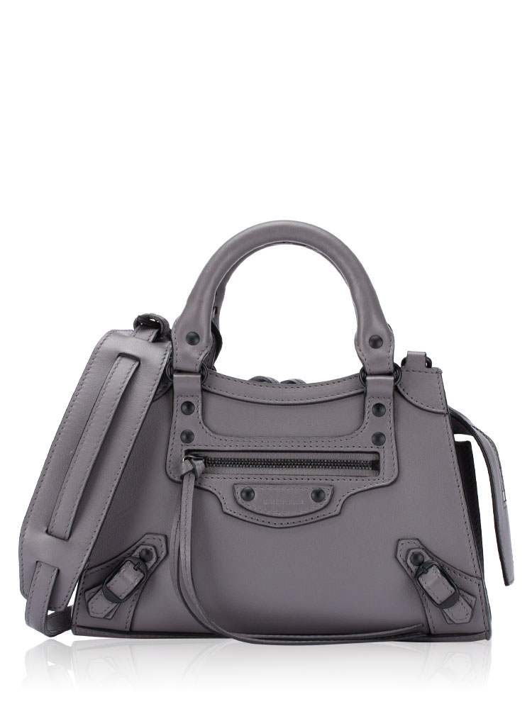 Smooth Calfskin Neo Classic Mini City Dark Grey