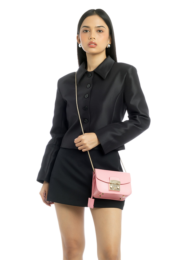 Metropolis Mini Crossbody Rodonite Pink