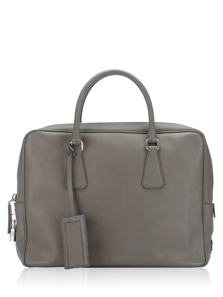 VS305M Saffiano Metal Briefcase Grey