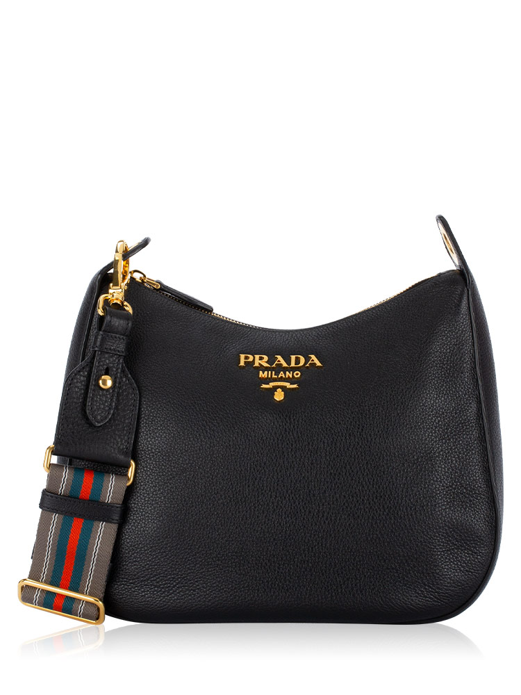 1BC166 Vitello Phenix Hobo Nero