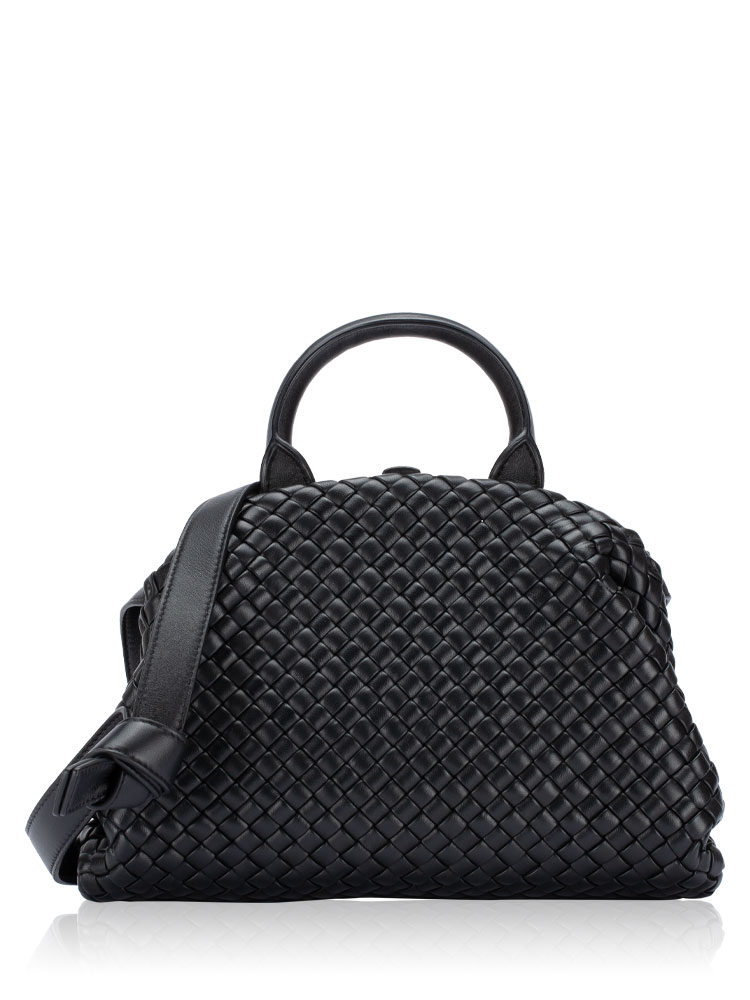 Nappa Intrecciato Padded Small The Handle Black
