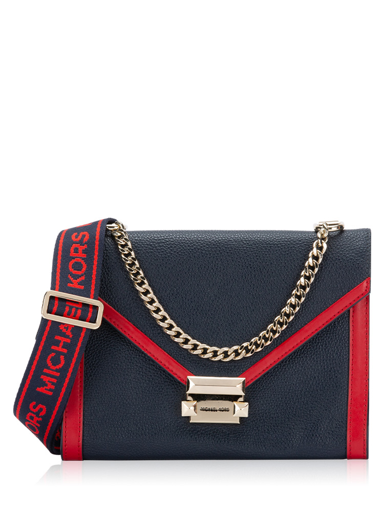 Whitney Leather Shoulder Bag Admiral Multi