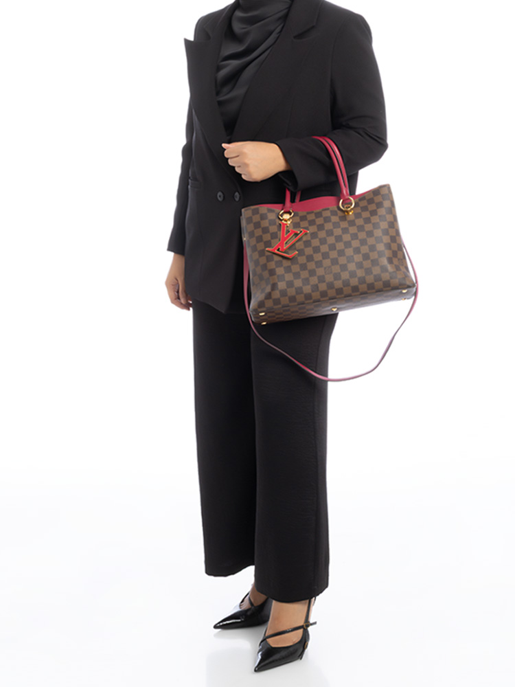 Damier Ebene LV Riverside Lie De Vin
