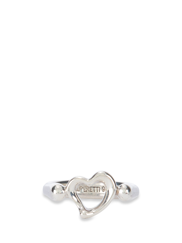 Sterling Silver Elsa Peretti Open Heart Ring Sz 47