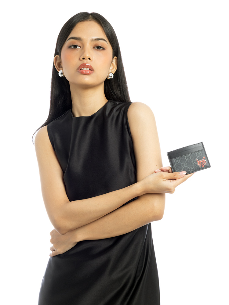 GG Supreme Fox Card Holder Black Grey