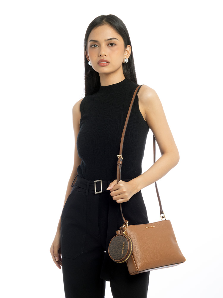 Trisha Triple Compartment Crossbody With Pouch Luggage