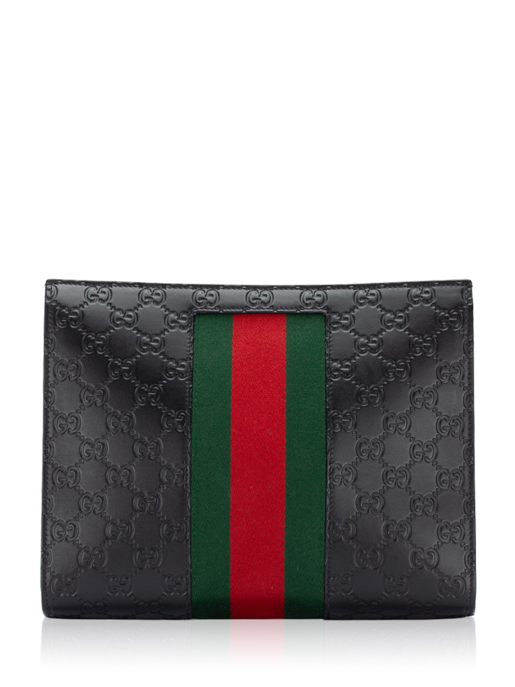 Guccissima Web Cosmetic Pouch Black