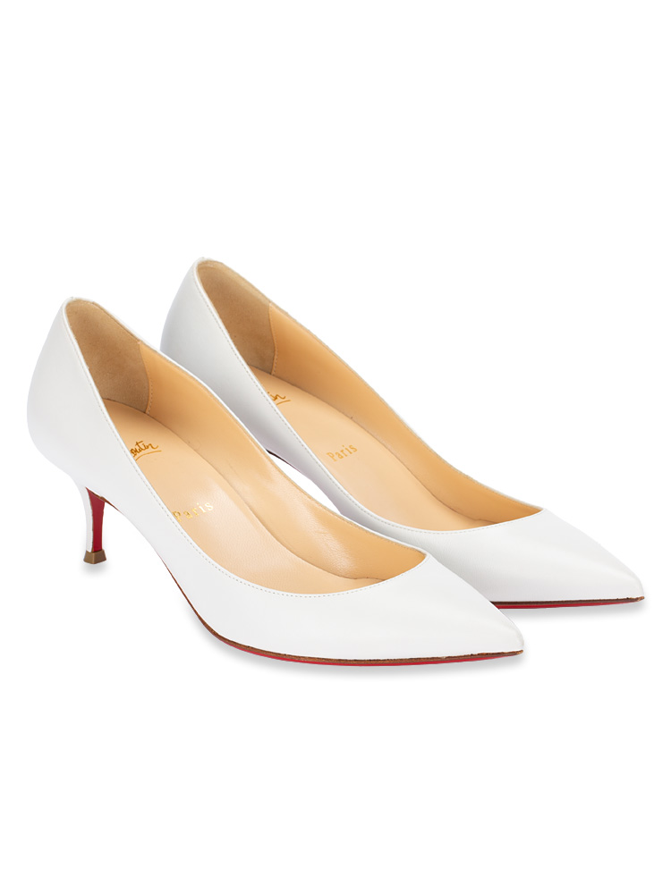 Nappa Kate 55 Pumps White Sz 39