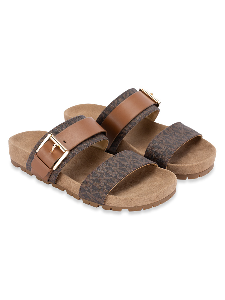 Signature Mylah Leather Sandal Brown Sz 5.5