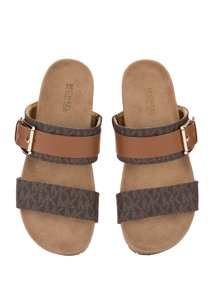 Signature Mylah Leather Sandal Brown Sz 5.5