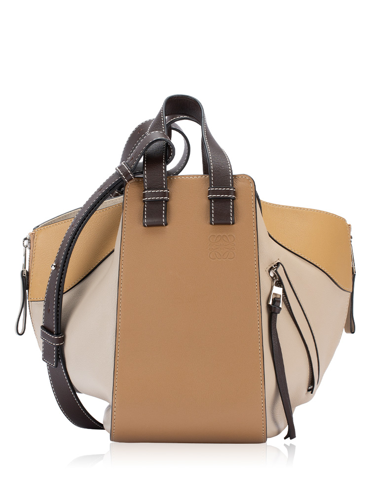 Calfskin Hammock Small Shoulder Bag Mocca