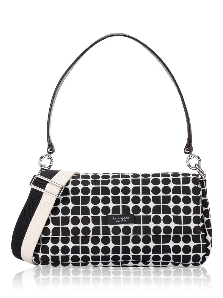 Noel Jacquard Convertible Crossbody Black