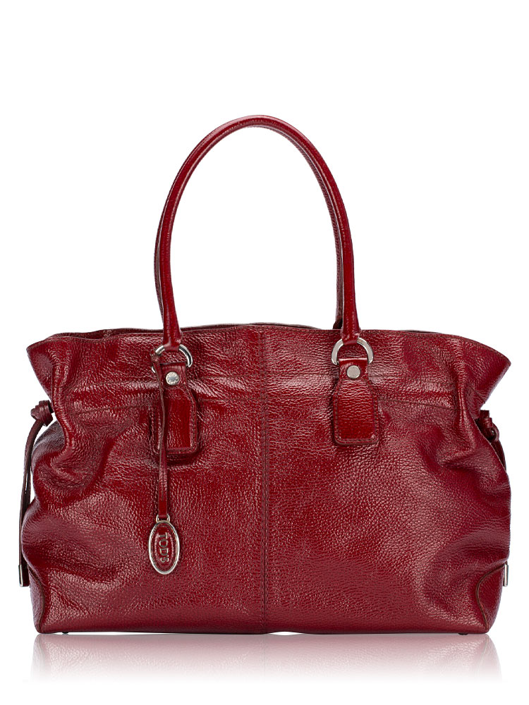Patent New Restyling D-Bag Large Tote Red