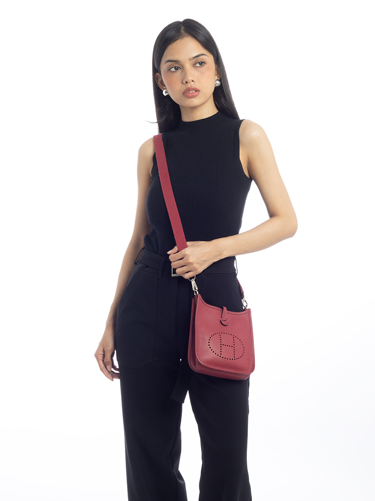 Taurillon Clemence Amazone Mini Evelyne 16 TPM Rouge Grenat