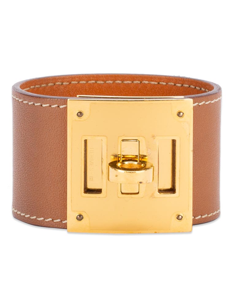 Barenia Kelly Dog Bracelet T1 Fauve
