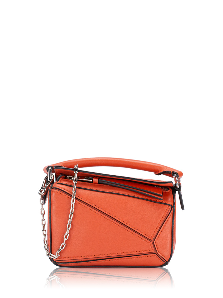 Calfskin Nano Puzzle Bag Orange