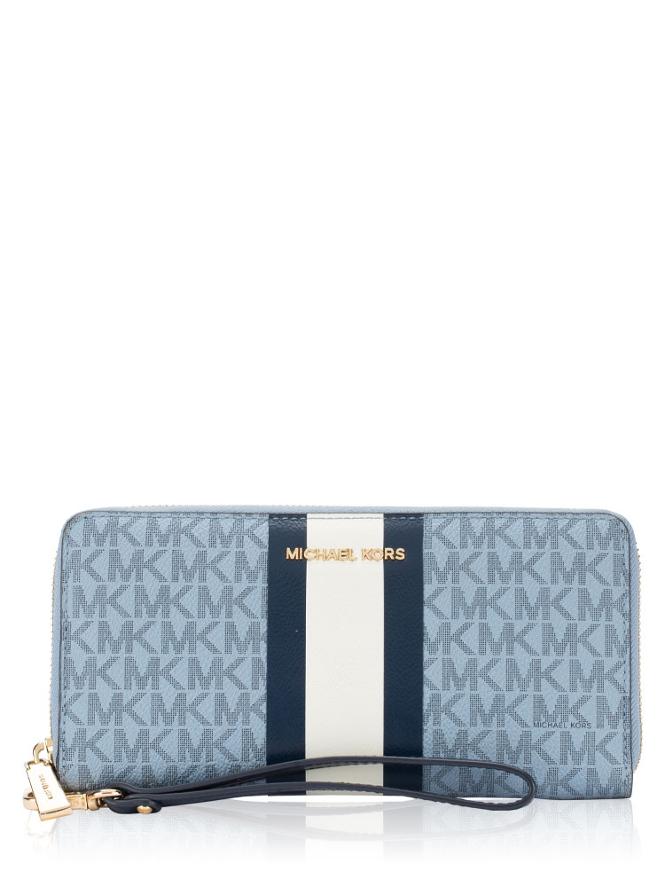 Jet Set Signature Continental Wallet Light Blue