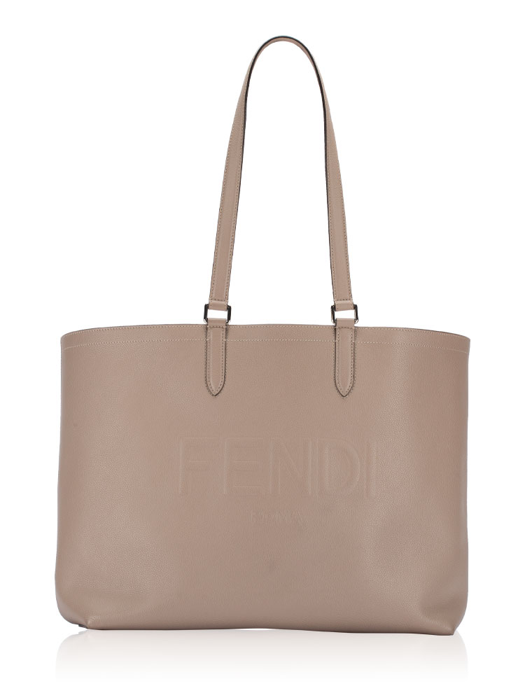 Calfskin Go To Shopper Tortora