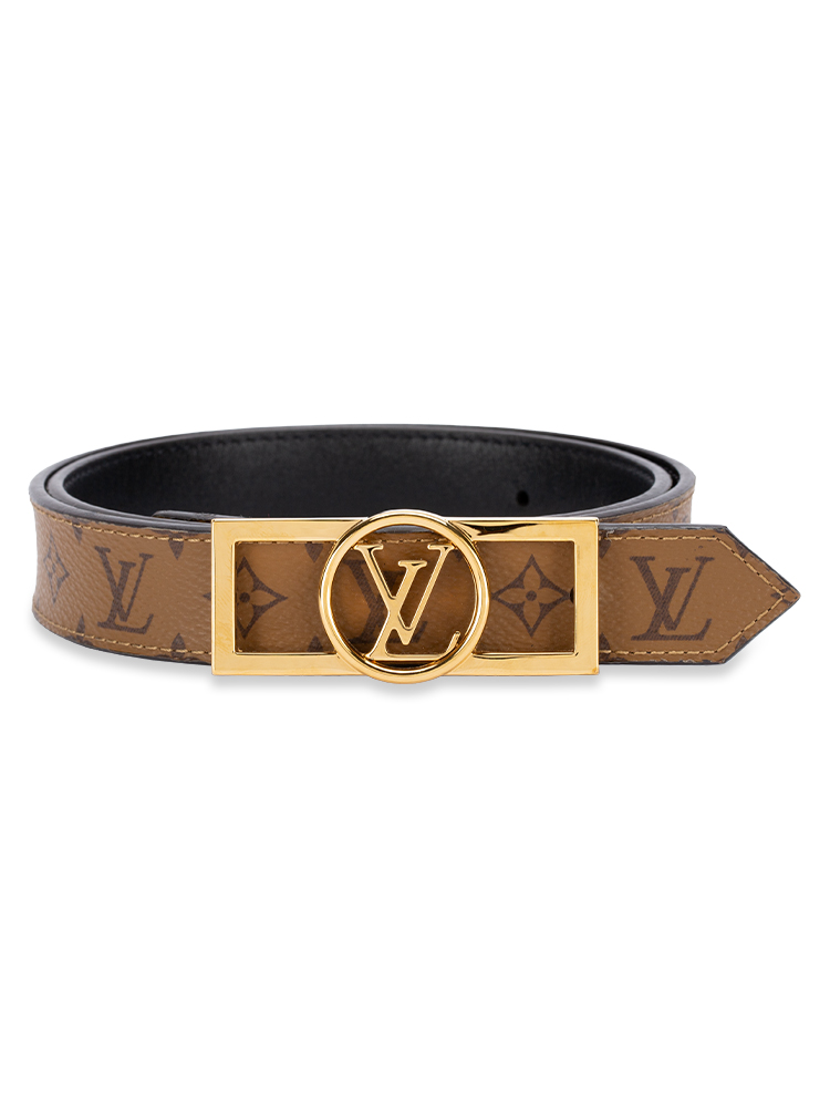 Monogram Reverse Dauphine 25mm Reversible Belt Sz 70