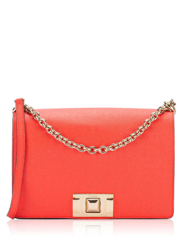 Mimi Leather Crossbody Ruby