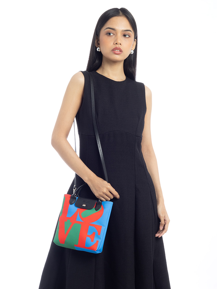X Robert Indiana XS Crossbody with Scarf Red