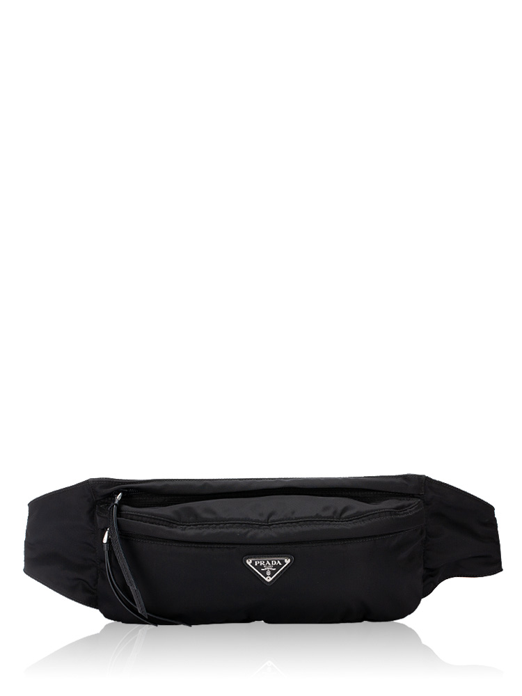 1BL011 Tessuto Saffiano Belt Bag Nero
