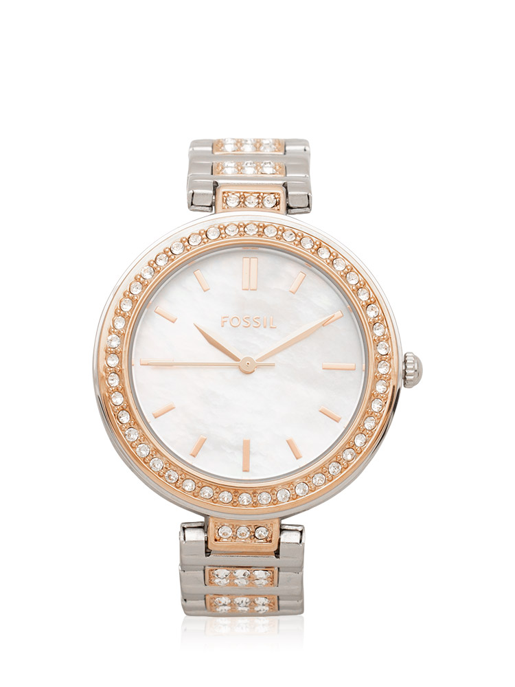 BQW3337 Karli 32mm Two-Tone Stainless Watch Rose Gold Silver