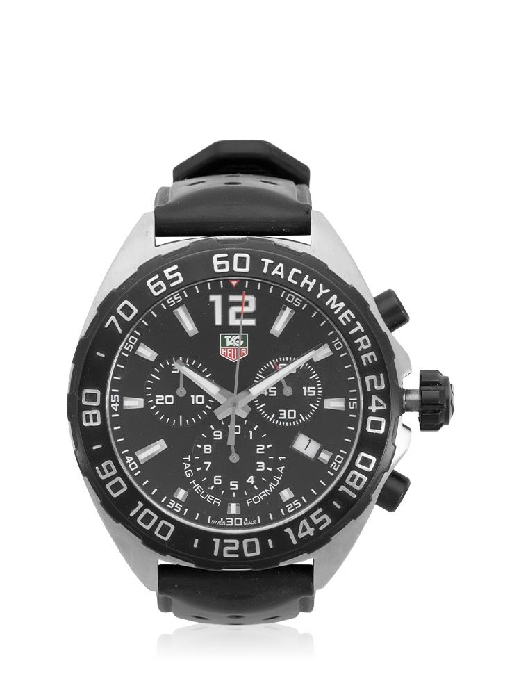 Rubber Formula 1 Chronograph 43mm Watch Black