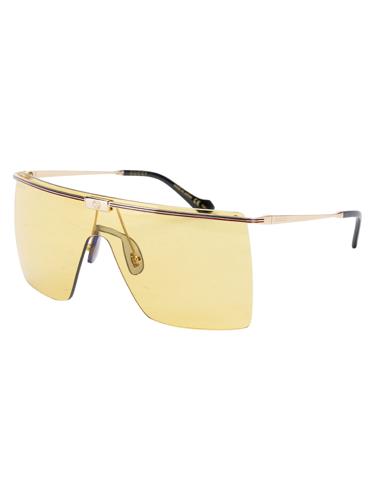 GG1096S Rimless Shield Sunglasses Yellow