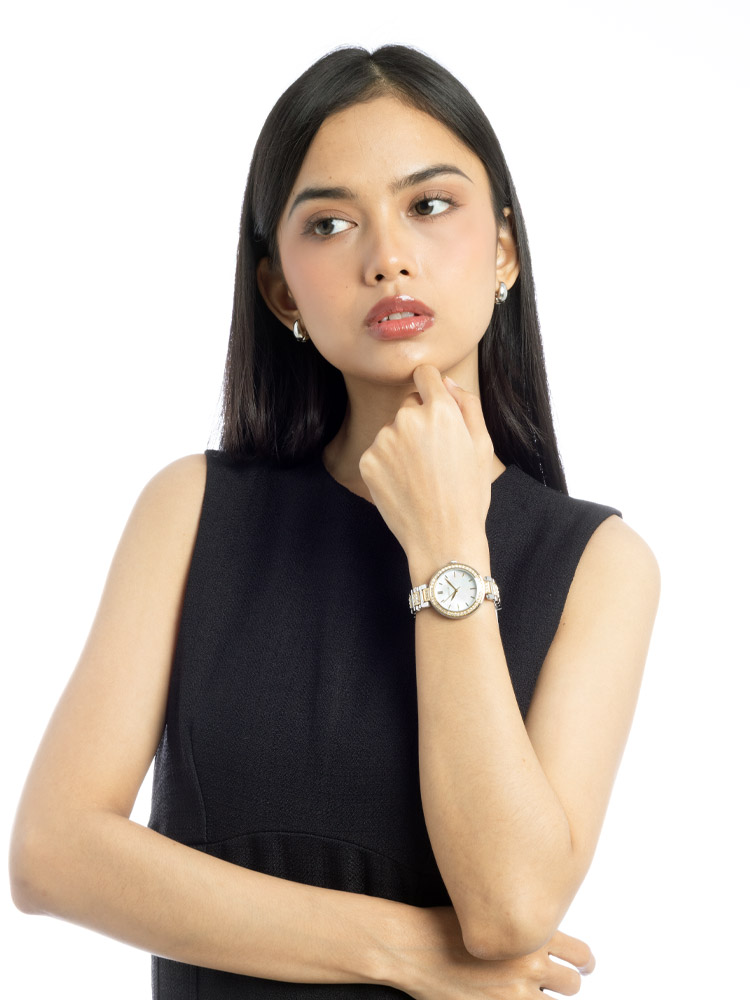 BQW3884 Karli 32mm Two-Tone Stainless Watch Gold Silver