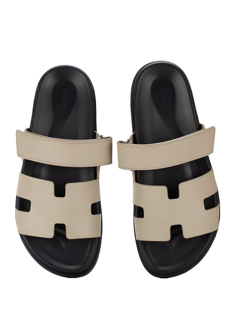 Mens Epsom Chypre Sandals Beige Esquisse Sz 41.5