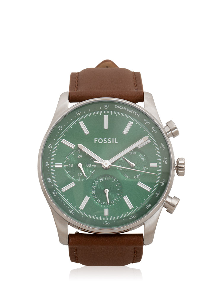 Men BQ2858 Sullivan Litehide Multifunction Watch Green Brown