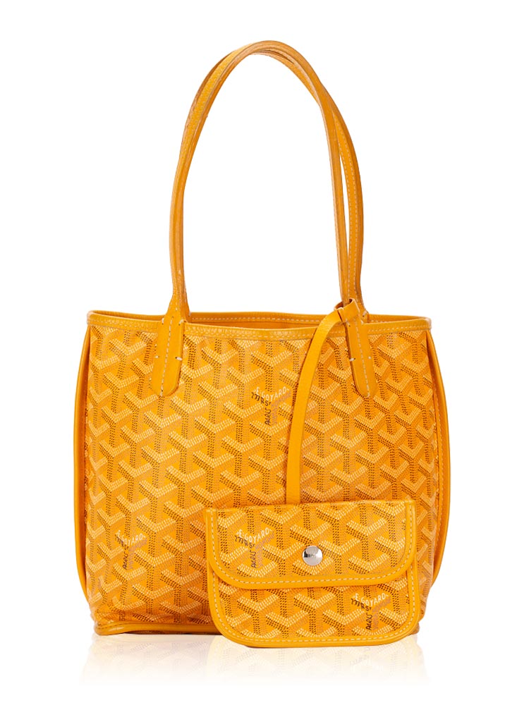 Goyardine Reversible Mini Anjou Yellow