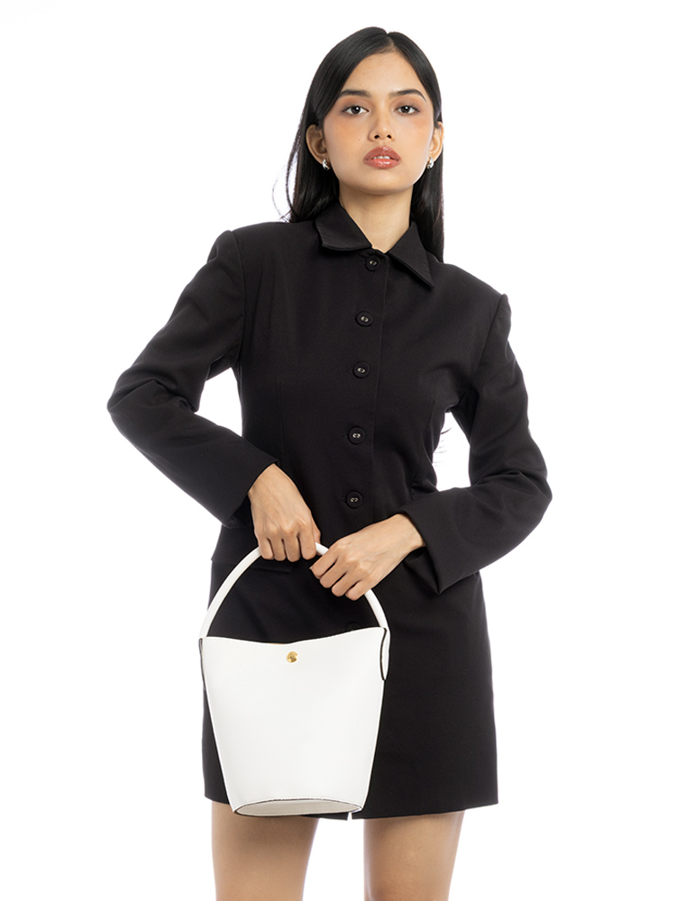 Épure Small Bucket Bag White