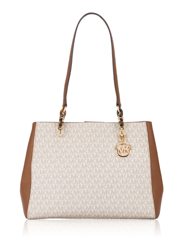 Sofia Monogram Large Tote Vanilla Luggage