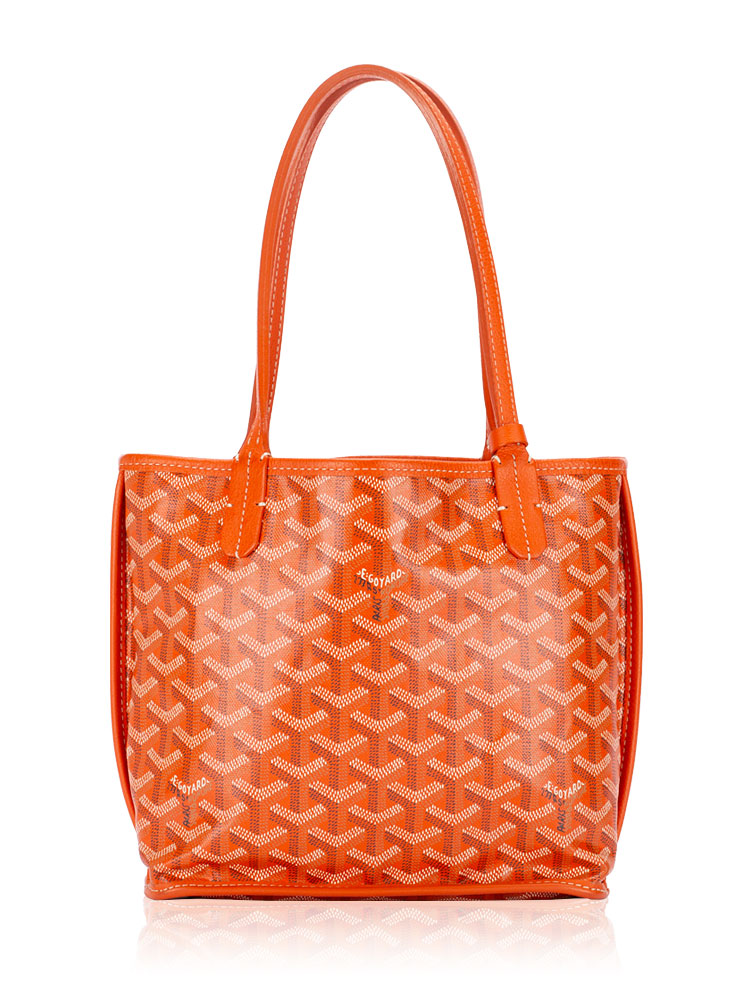Goyardine Reversible Mini Anjou Orange